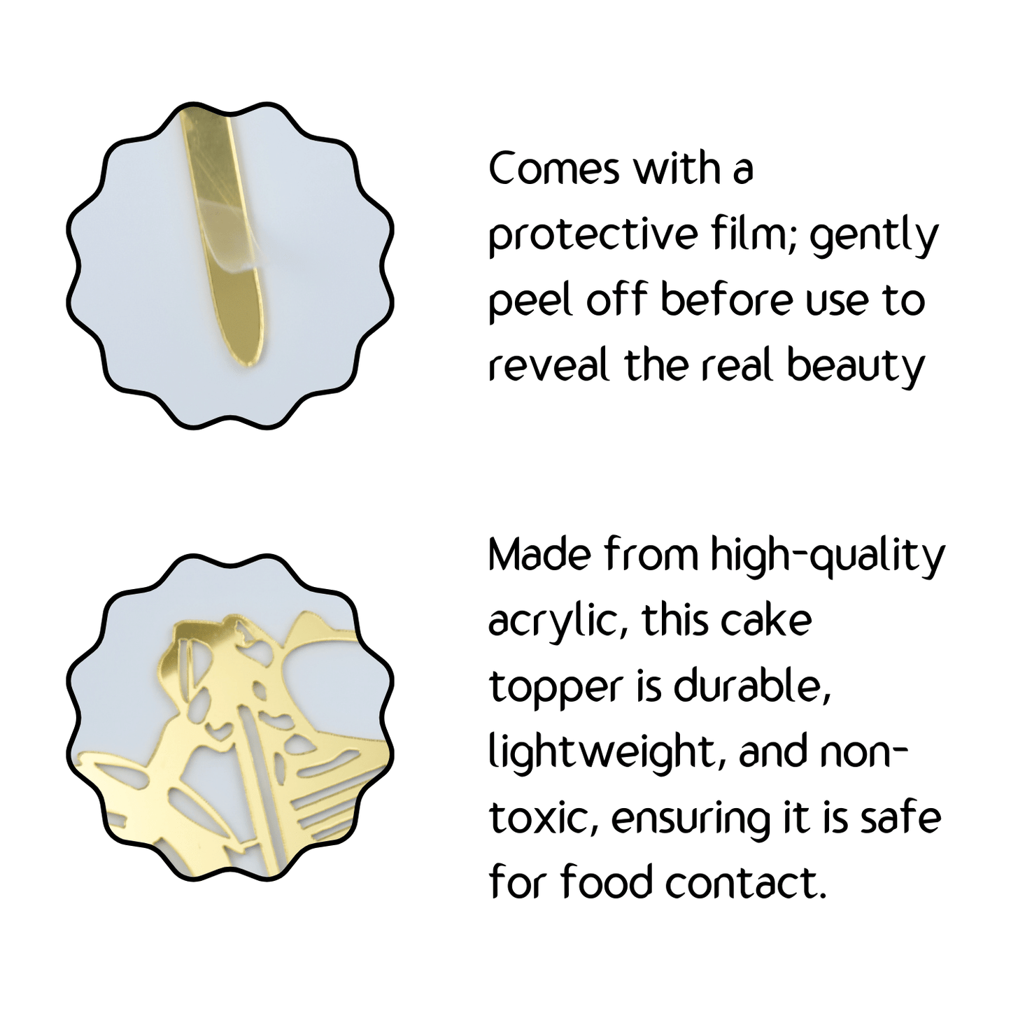 Motorcycle/Motorbike Acrylic Cake Topper