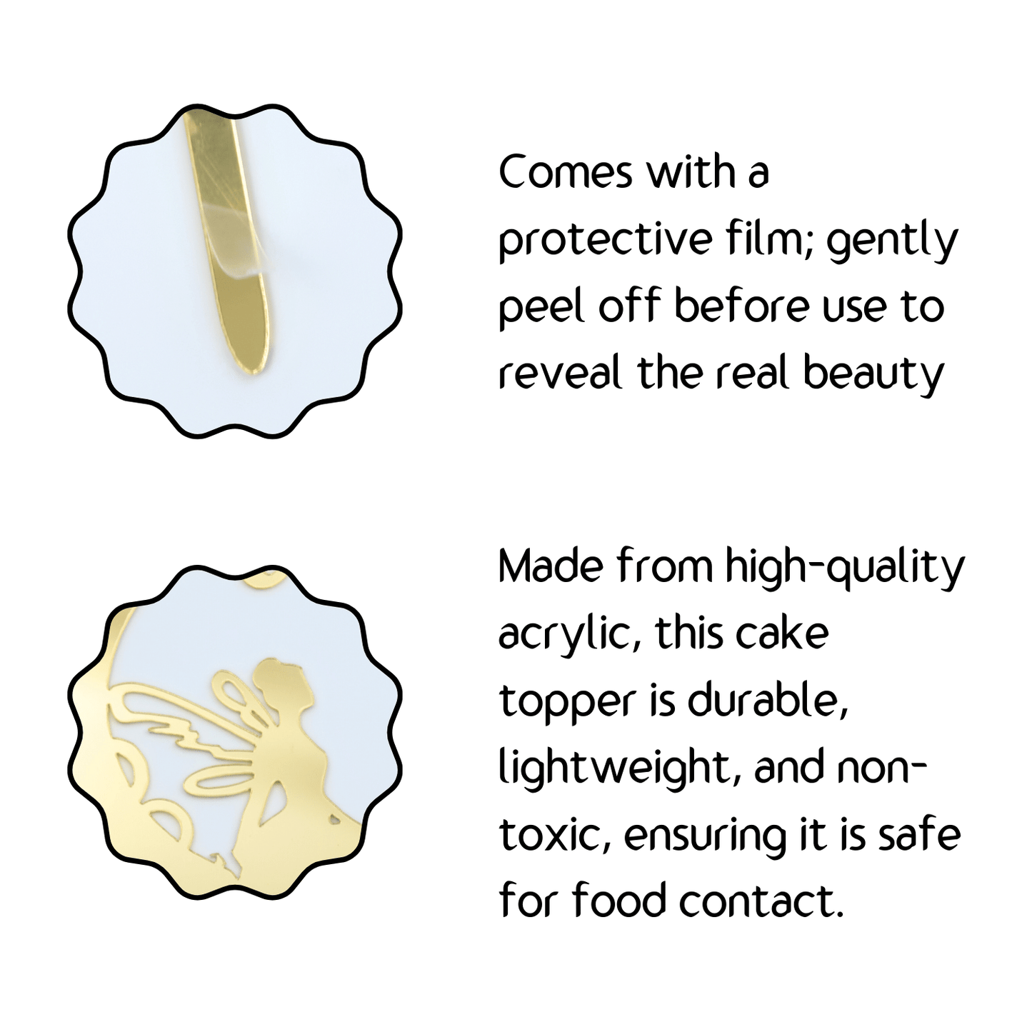 Fairy on the Moon Cake Topper