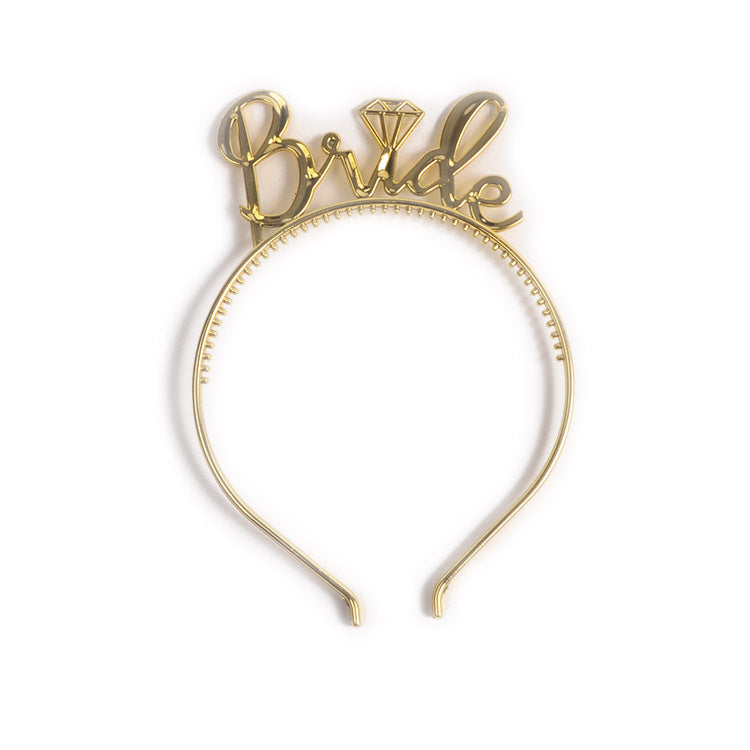 Bride Headband - Gold