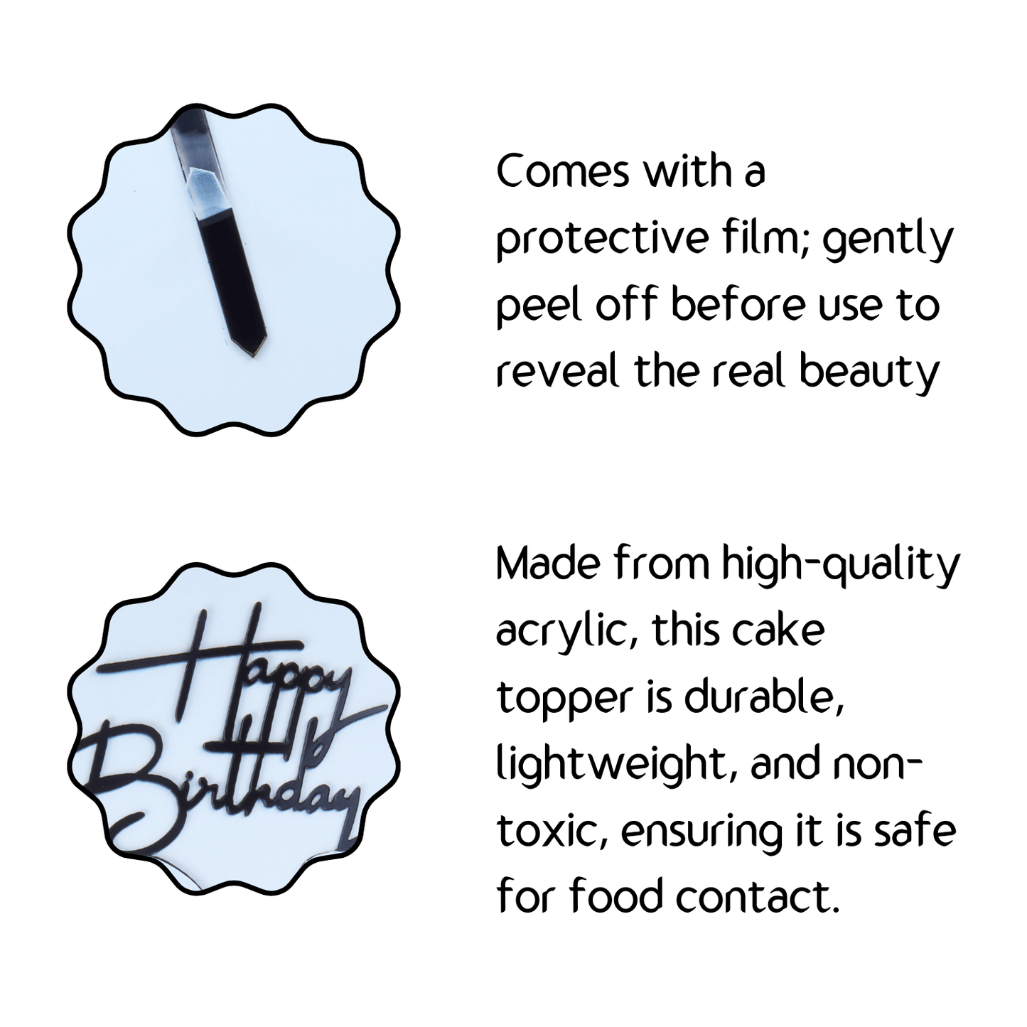 Happy Birthday Sports Bike Cake Topper