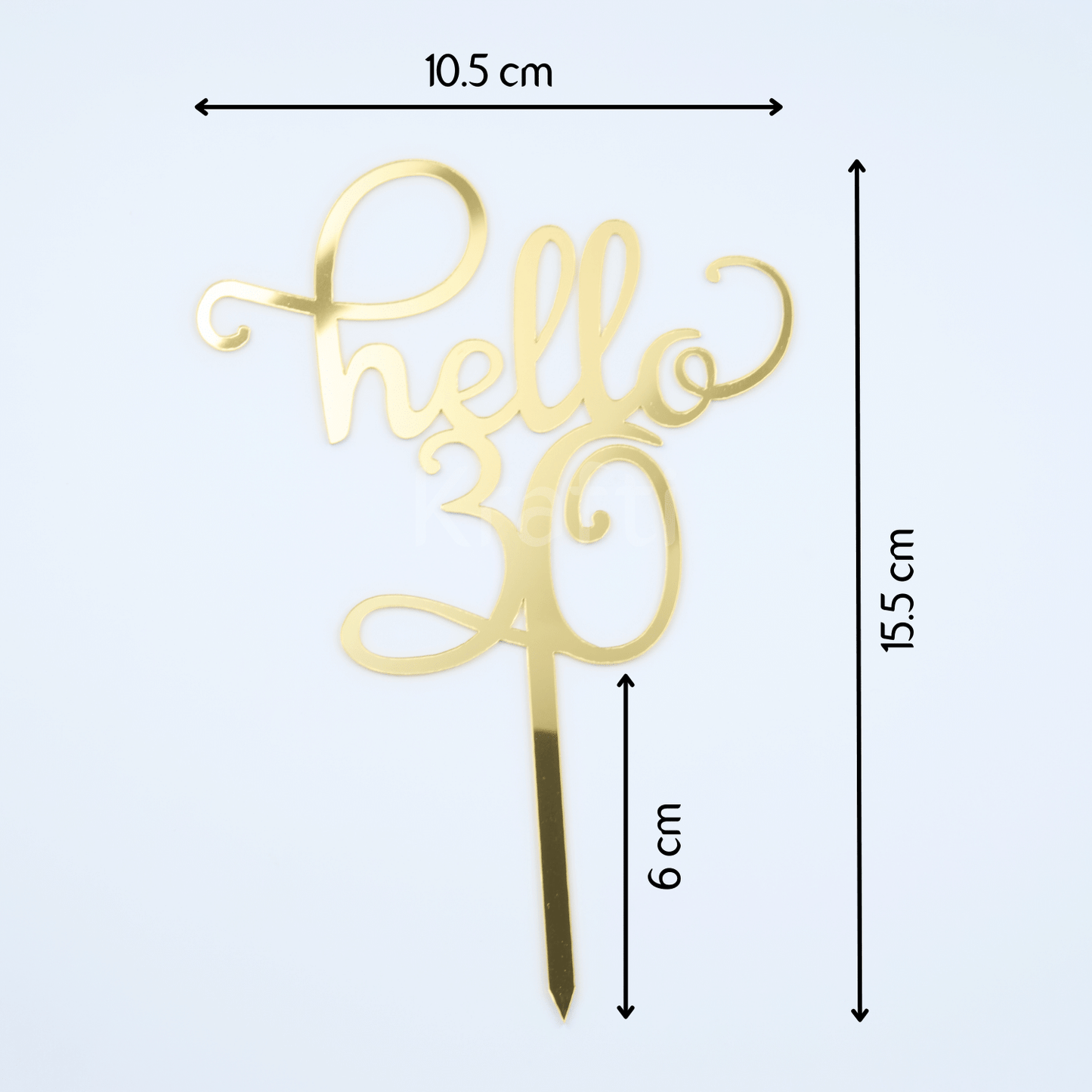 Hello 30 Cake Topper