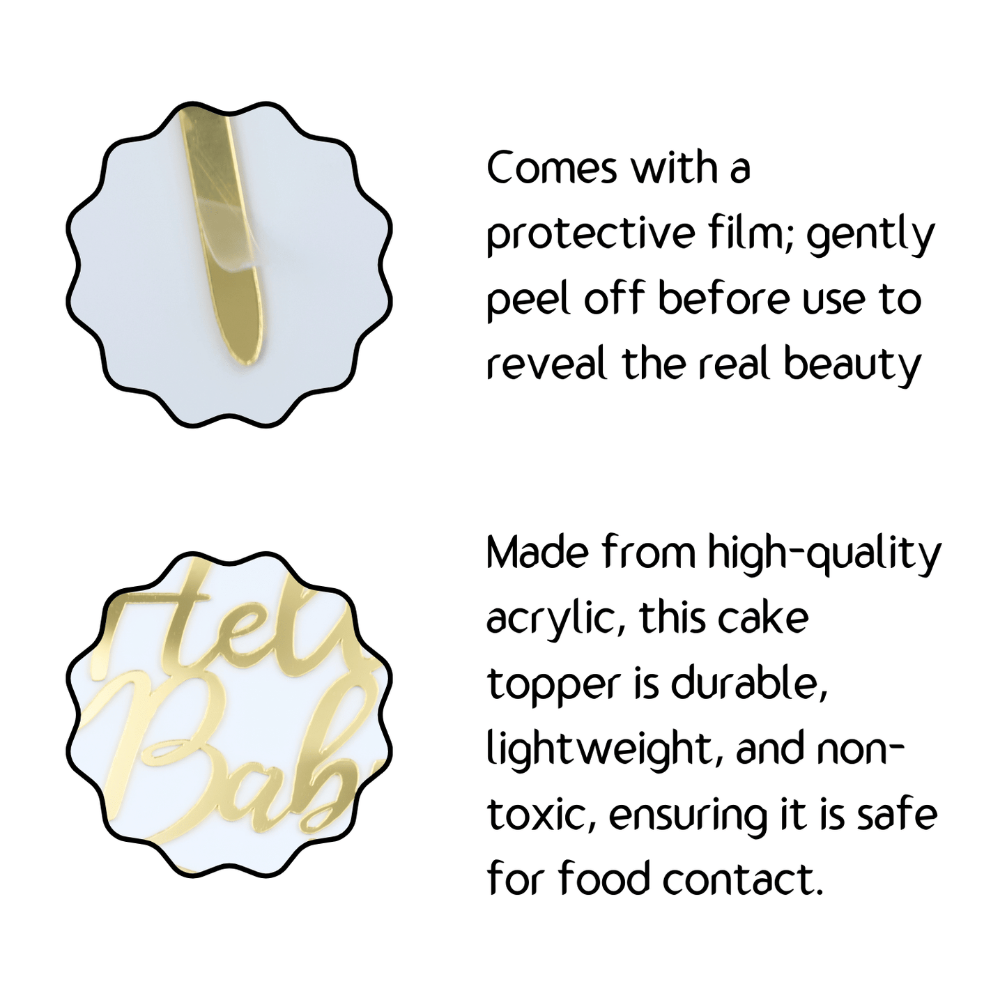 Hello Baby Cake Topper