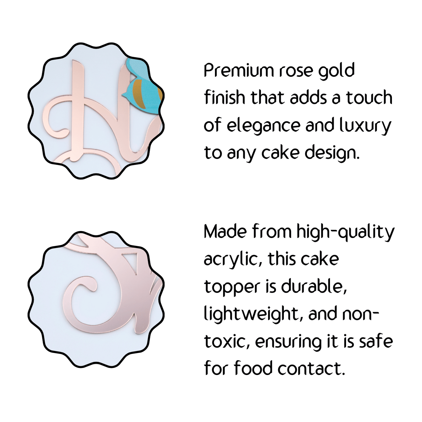He or She Cake Topper