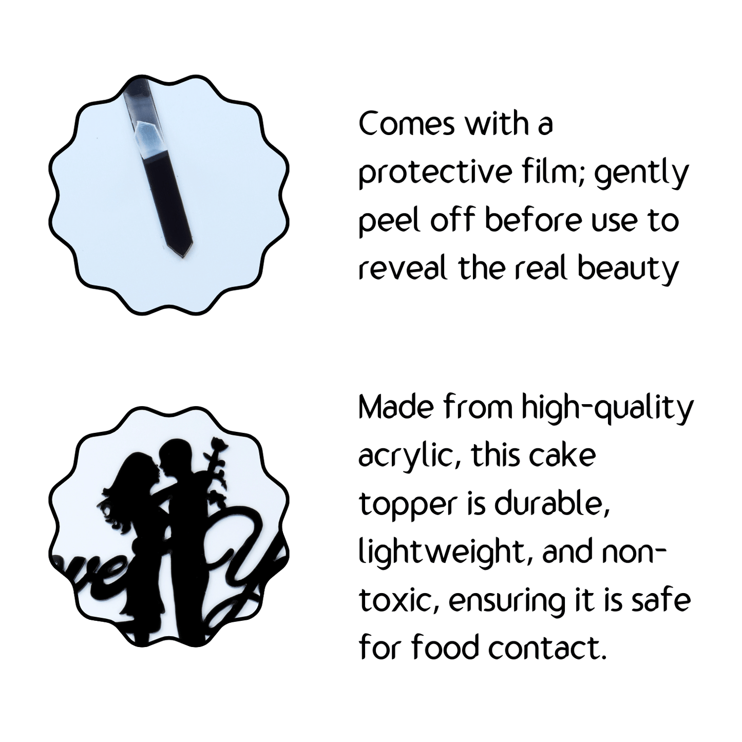 I Love You Couple Cake Topper