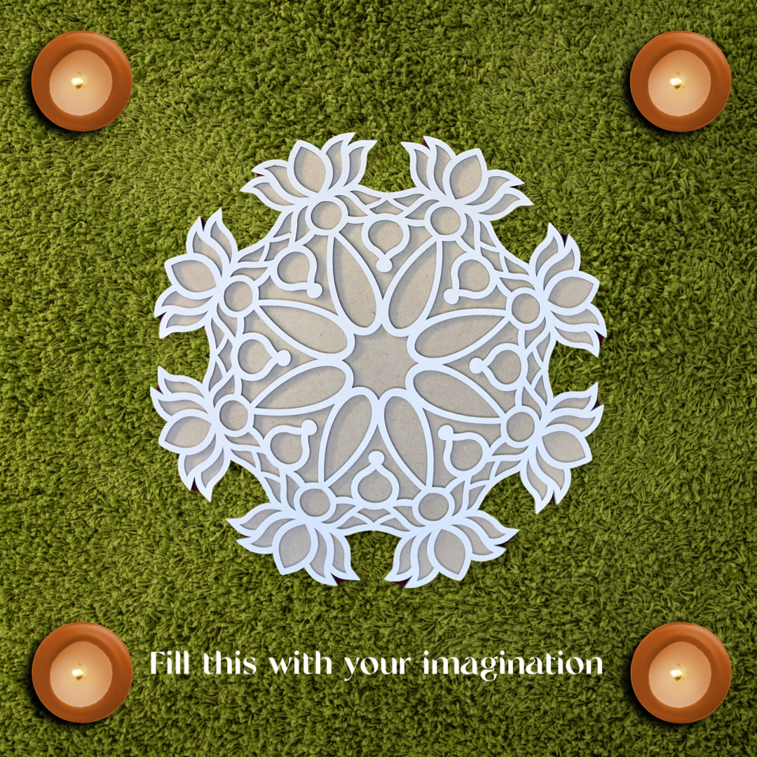 Home Decor Rangoli Mat - 8