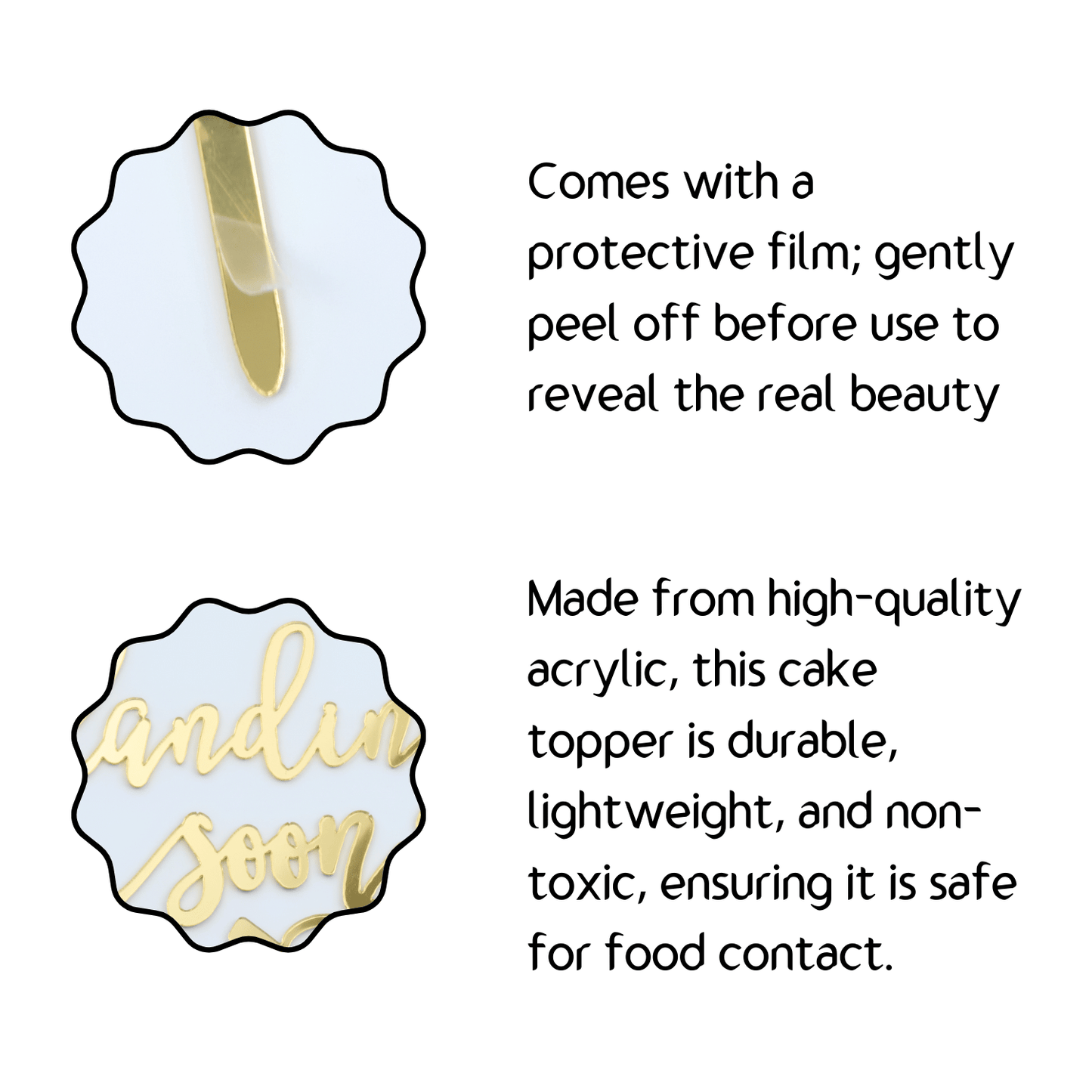 Landing Soon Airplane Cake Topper