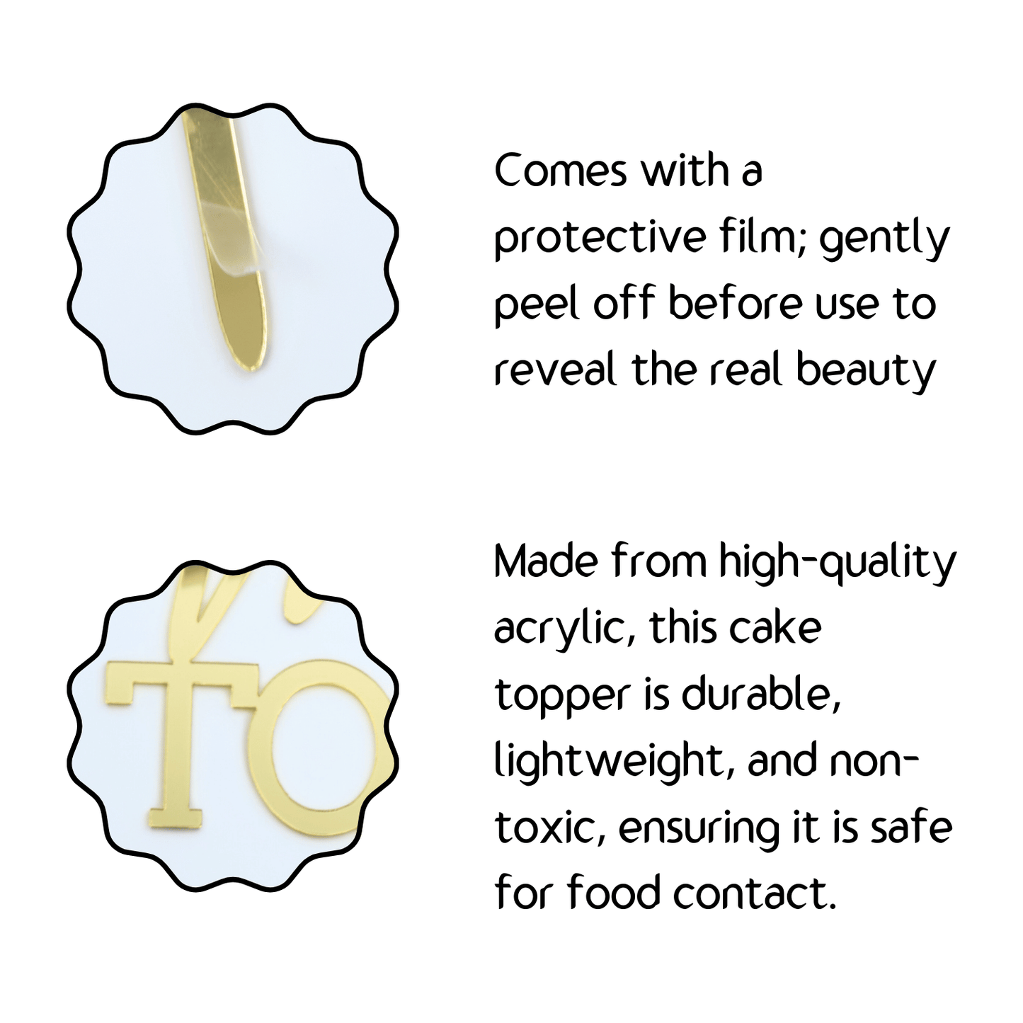 Miss to Mrs & Ring Cake Topper