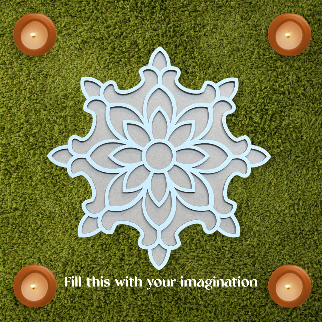 Home Decor Rangoli Mat - 7