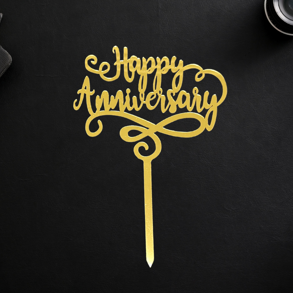 Happy Anniversary 7 - Gold