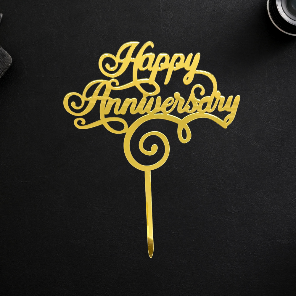 Happy Anniversary 5 - Gold