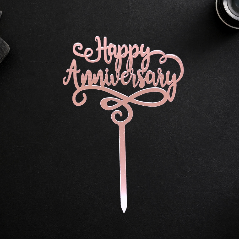 Happy Anniversary 7 - Rose Gold