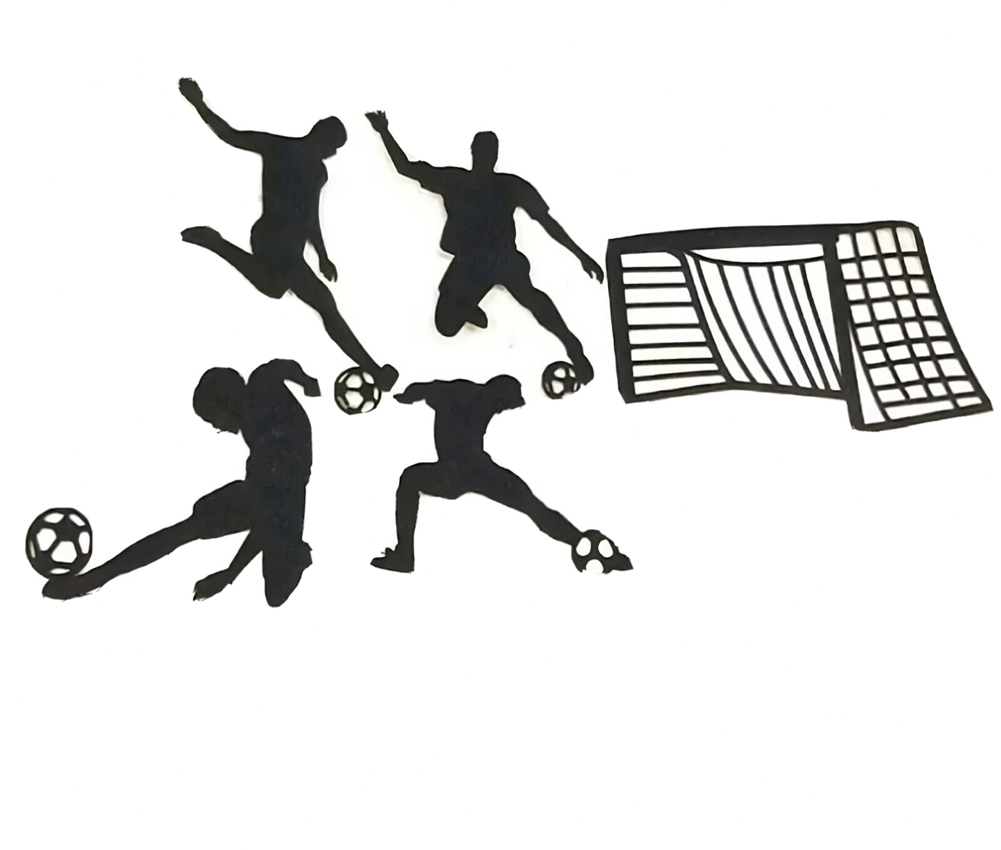 Football/Footy/Soccer Theme Cake Toppers - 5Pcs