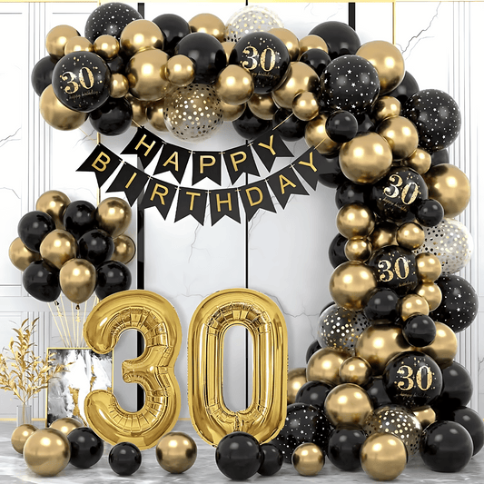 30th Birthday Decorations Balloon Set