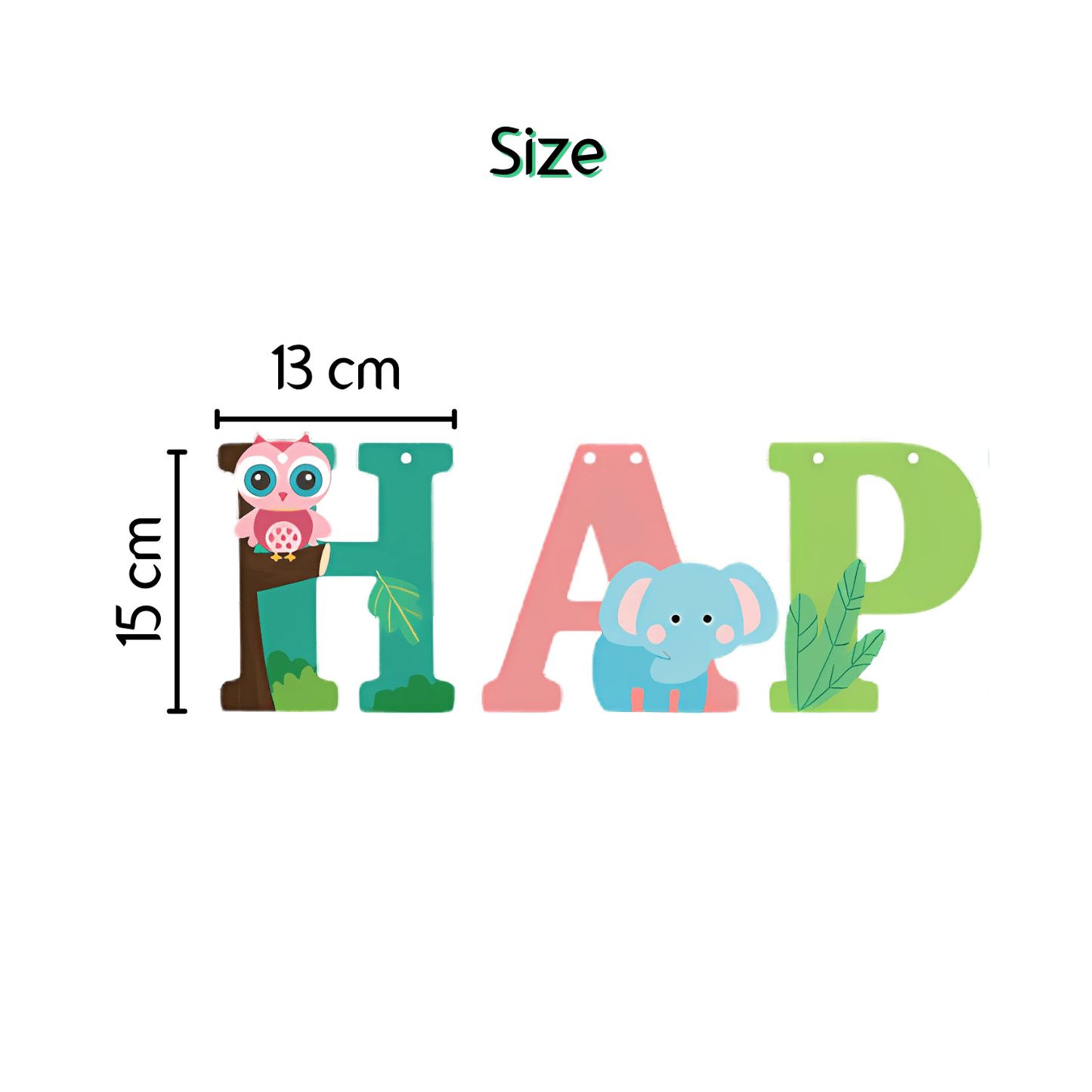 Jungle Animals Happy Birthday Bunting Banner