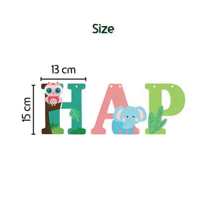 Jungle Animals Happy Birthday Bunting Banner