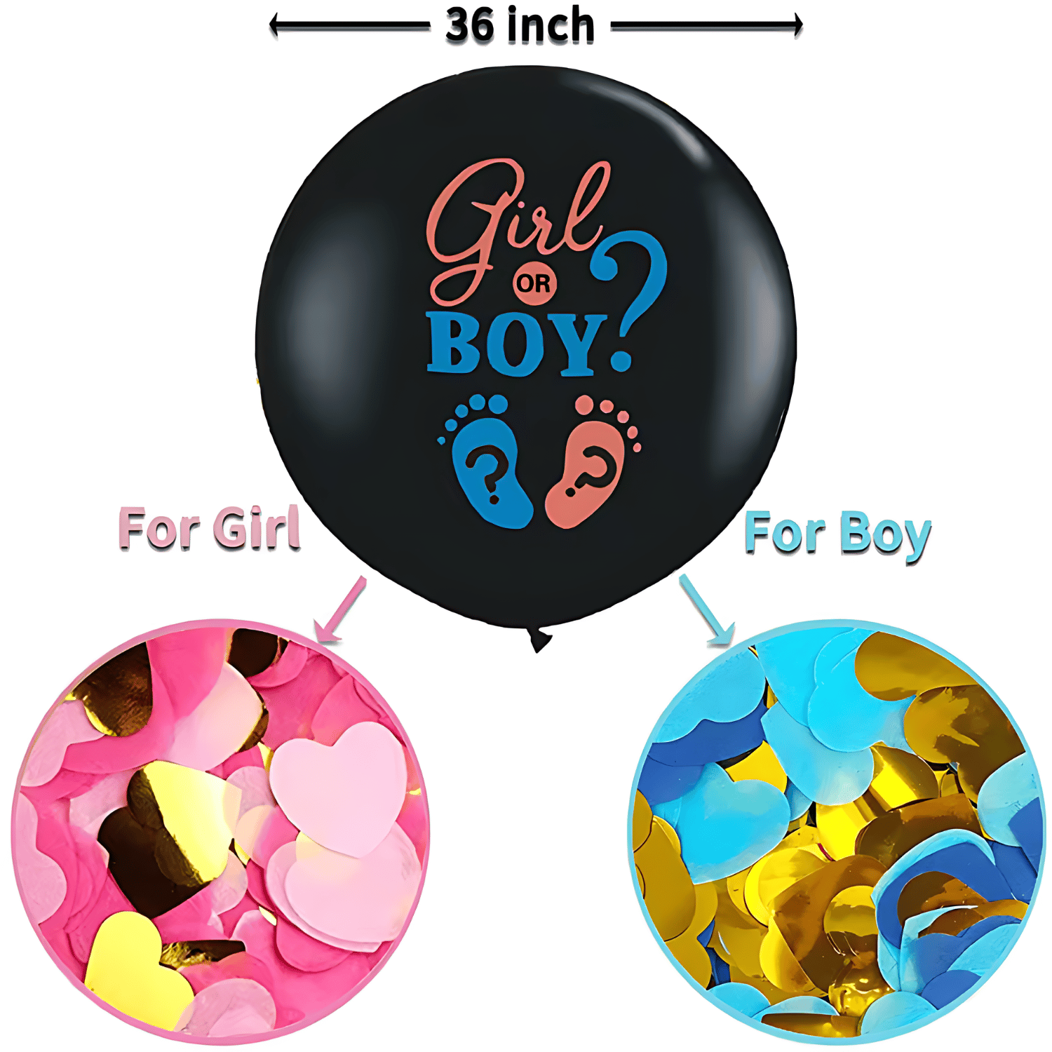 Gender Reveal 36" Balloon Kit