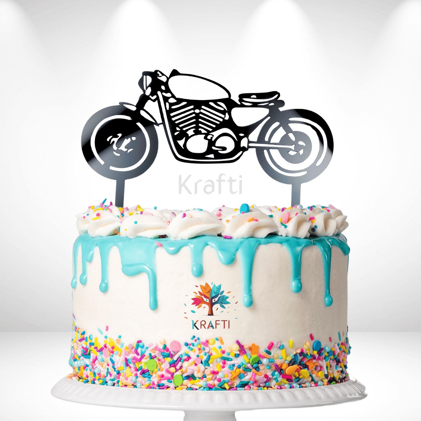 Motorcycle/Motorbike Acrylic Cake Topper