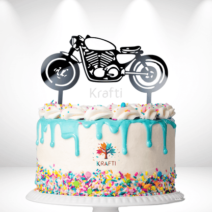 Motorcycle/Motorbike Acrylic Cake Topper