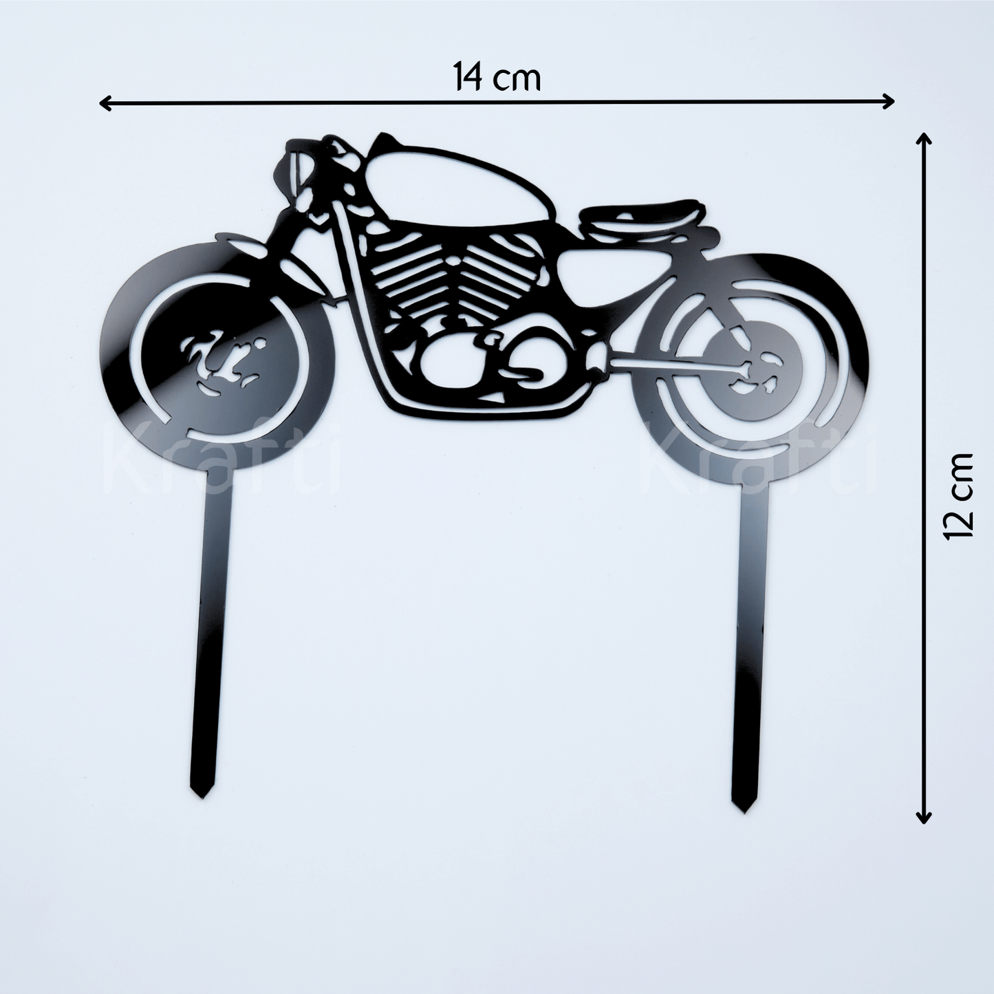 Motorcycle/Motorbike Acrylic Cake Topper