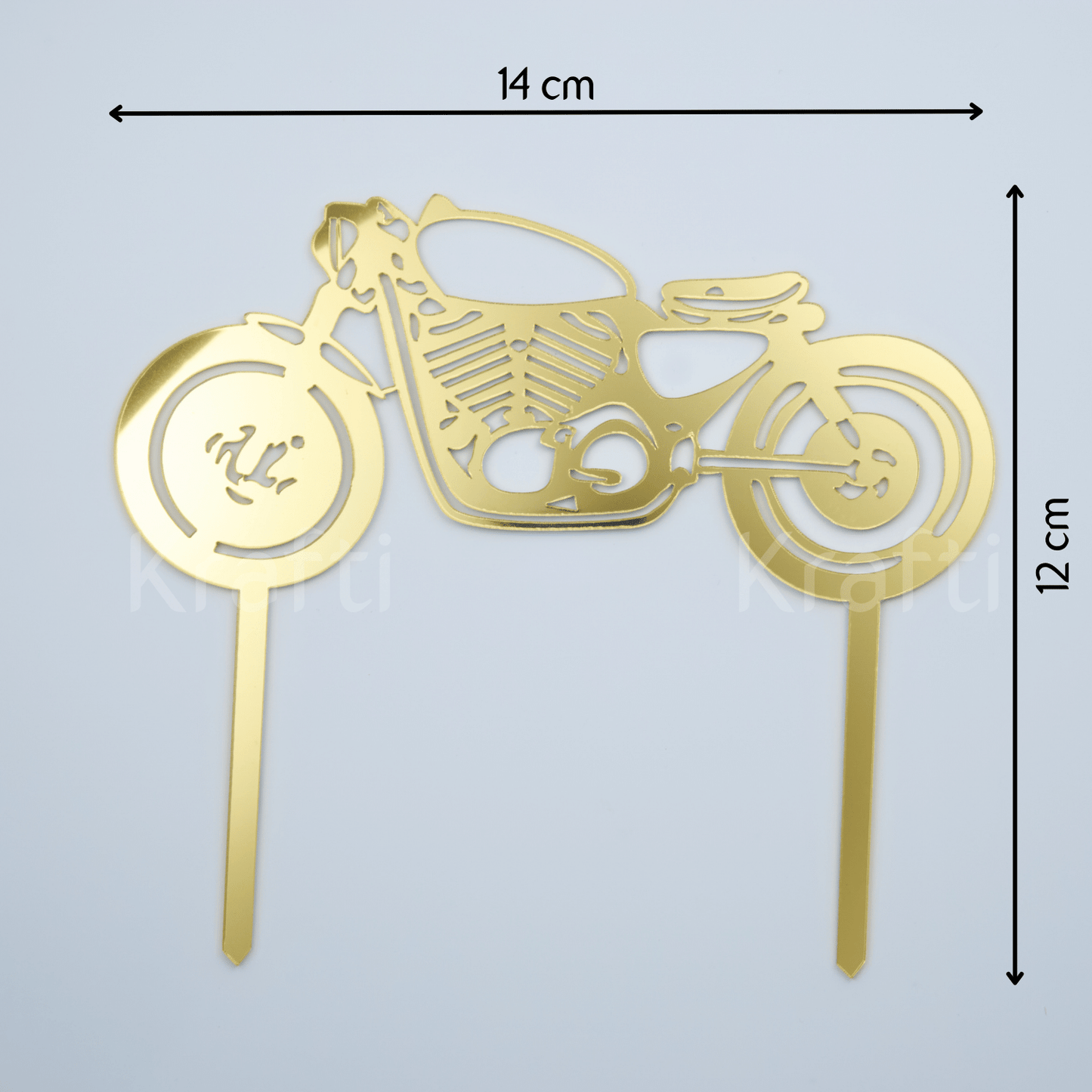Motorcycle/Motorbike Acrylic Cake Topper