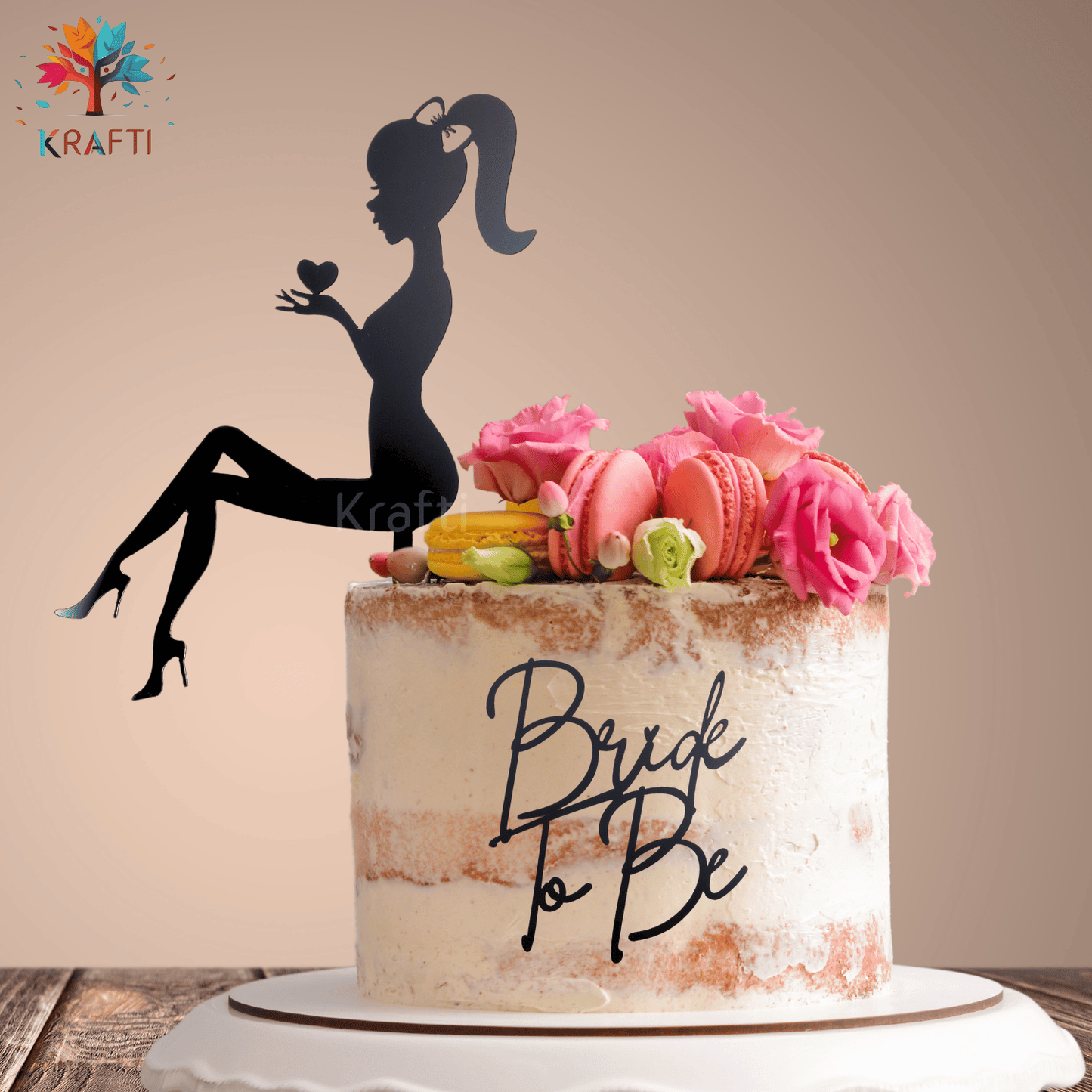 Bride to Be Cake Topper Set