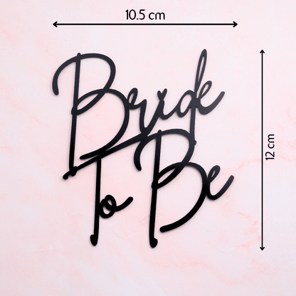 Bride to Be Cake Topper Set