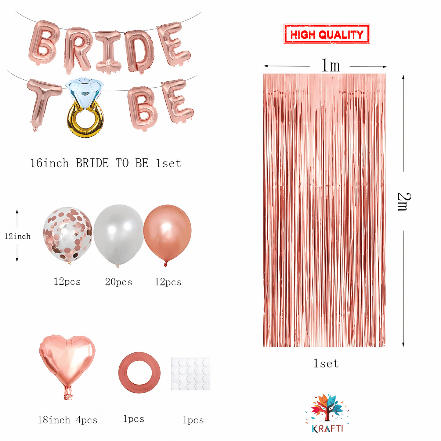 Bride To Be Balloon Set