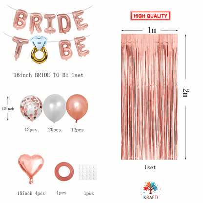 Bride To Be Balloon Set
