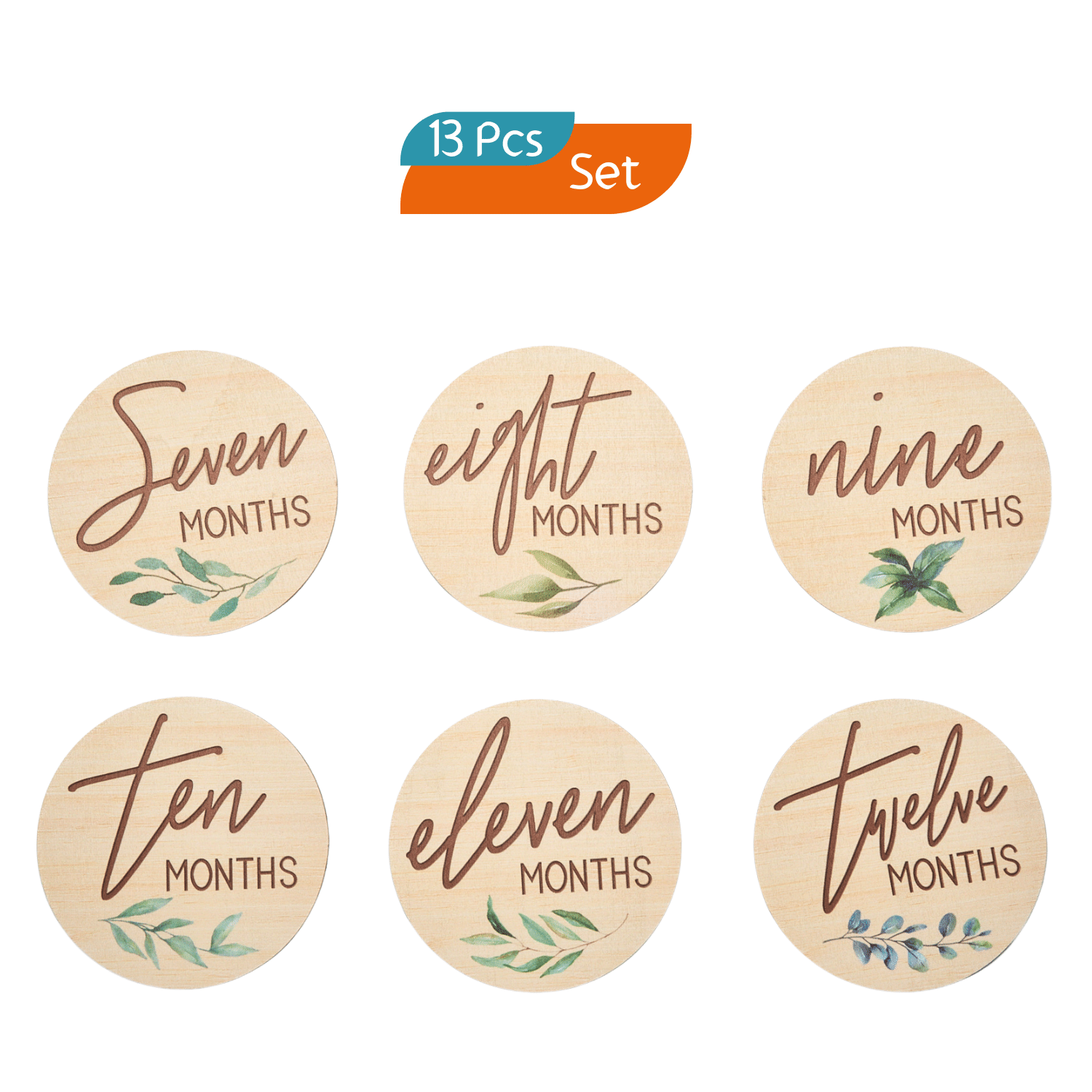 Baby Milestone Discs Set - Eucalyptus