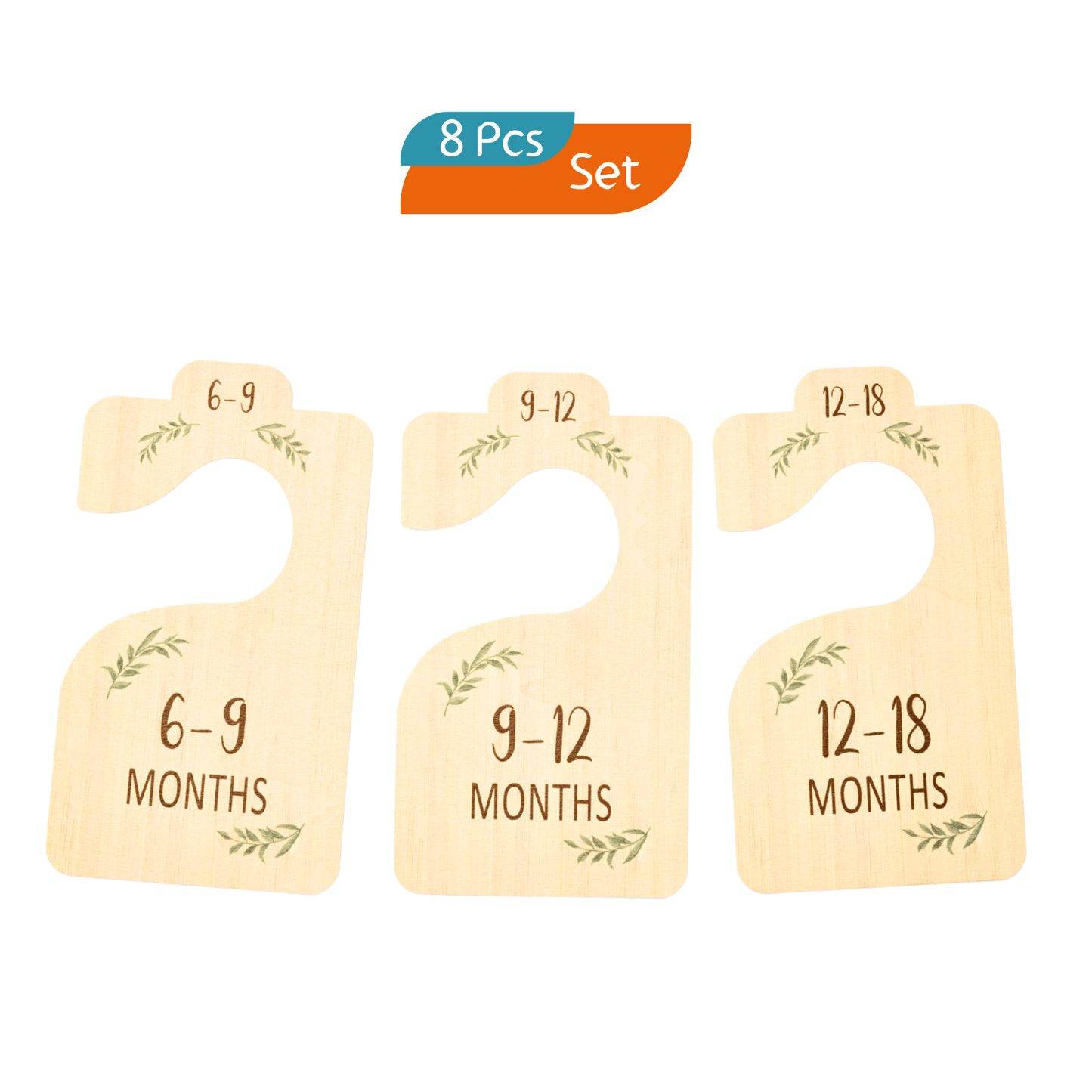 Baby Wardrobe Dividers - Eucalyptus