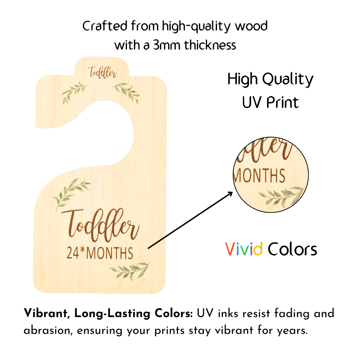 Baby Wardrobe Dividers - Eucalyptus