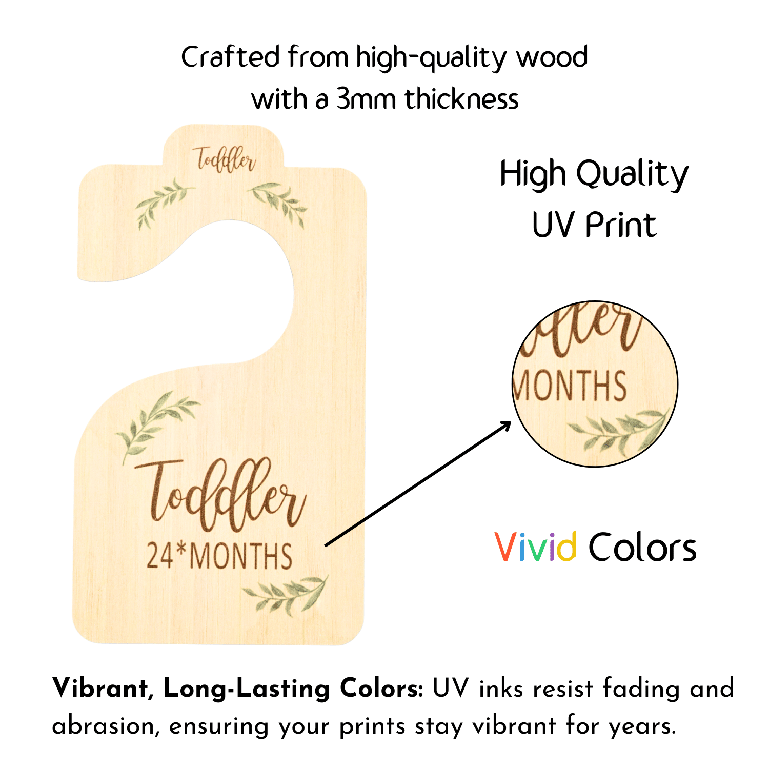 Baby Wardrobe Dividers - Eucalyptus