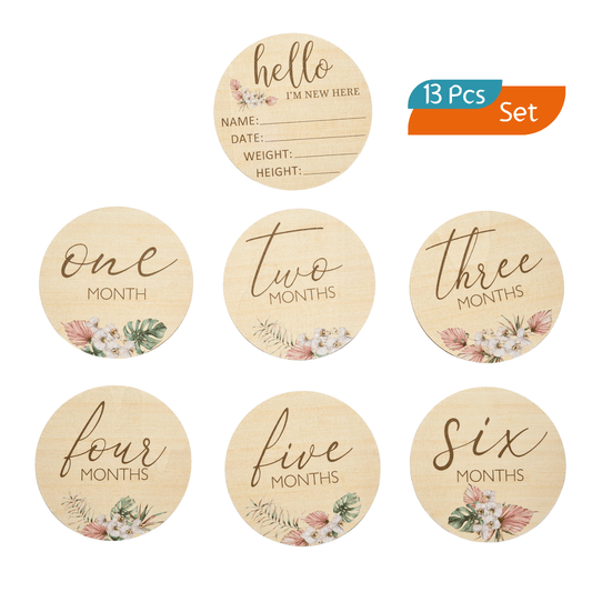 Baby Milestone Discs Set - Garden
