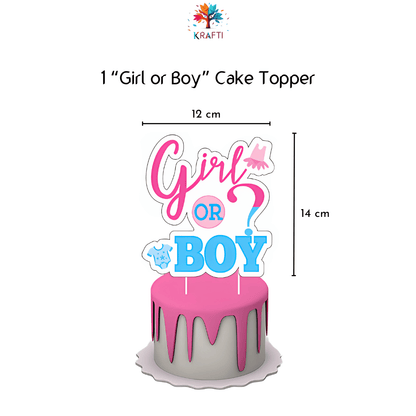 Gender Reveal Decoration Set