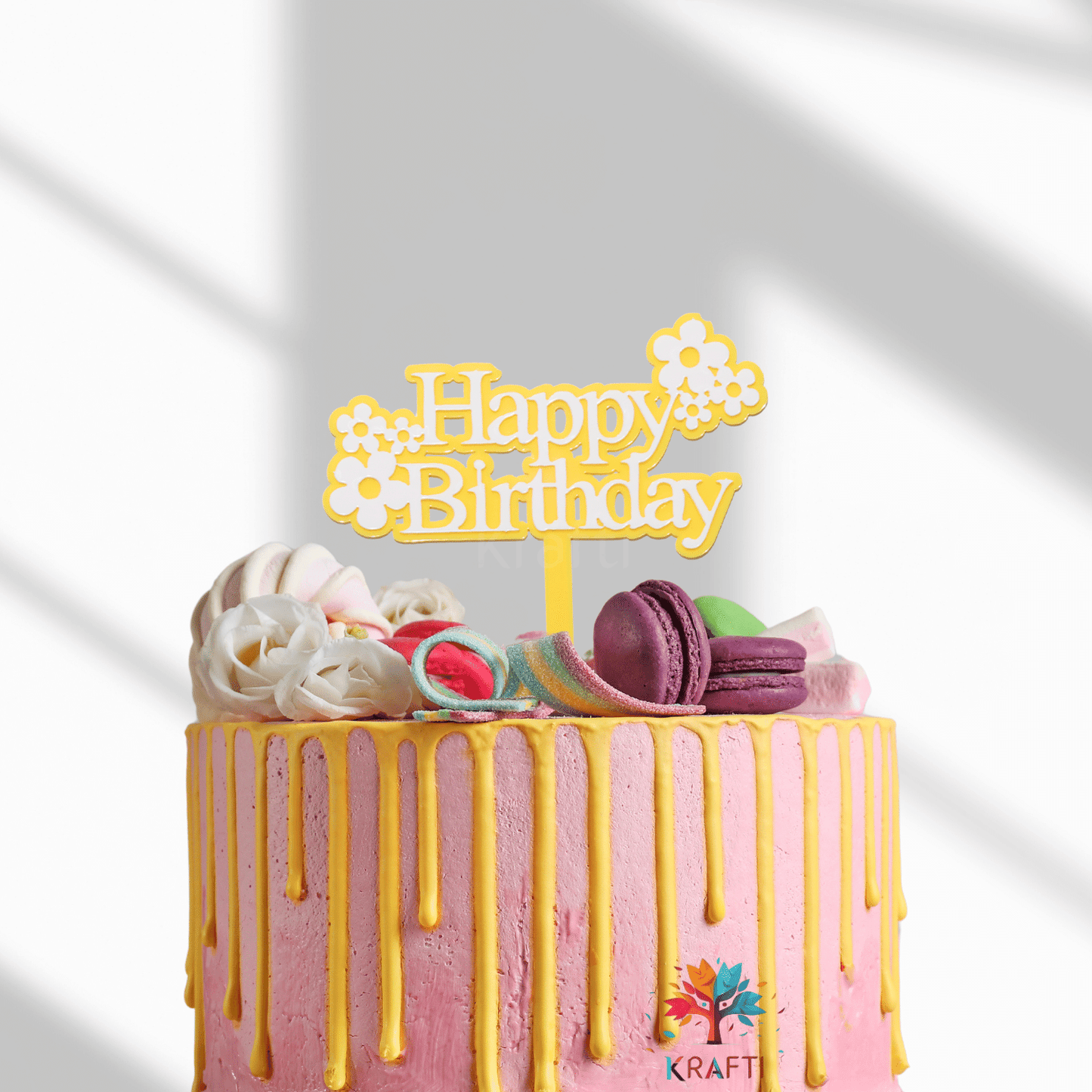 Double Layer Floral Cake Topper