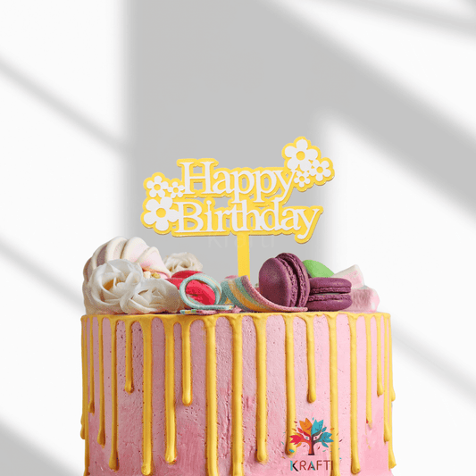Double Layer Floral Cake Topper