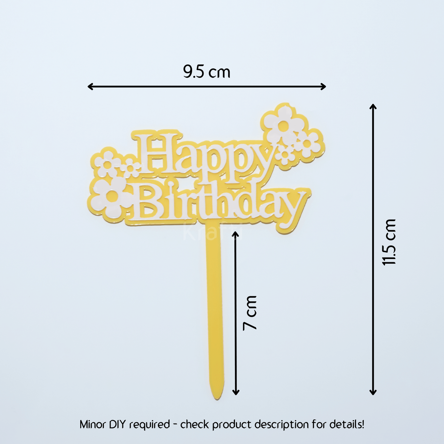 Double Layer Floral Cake Topper