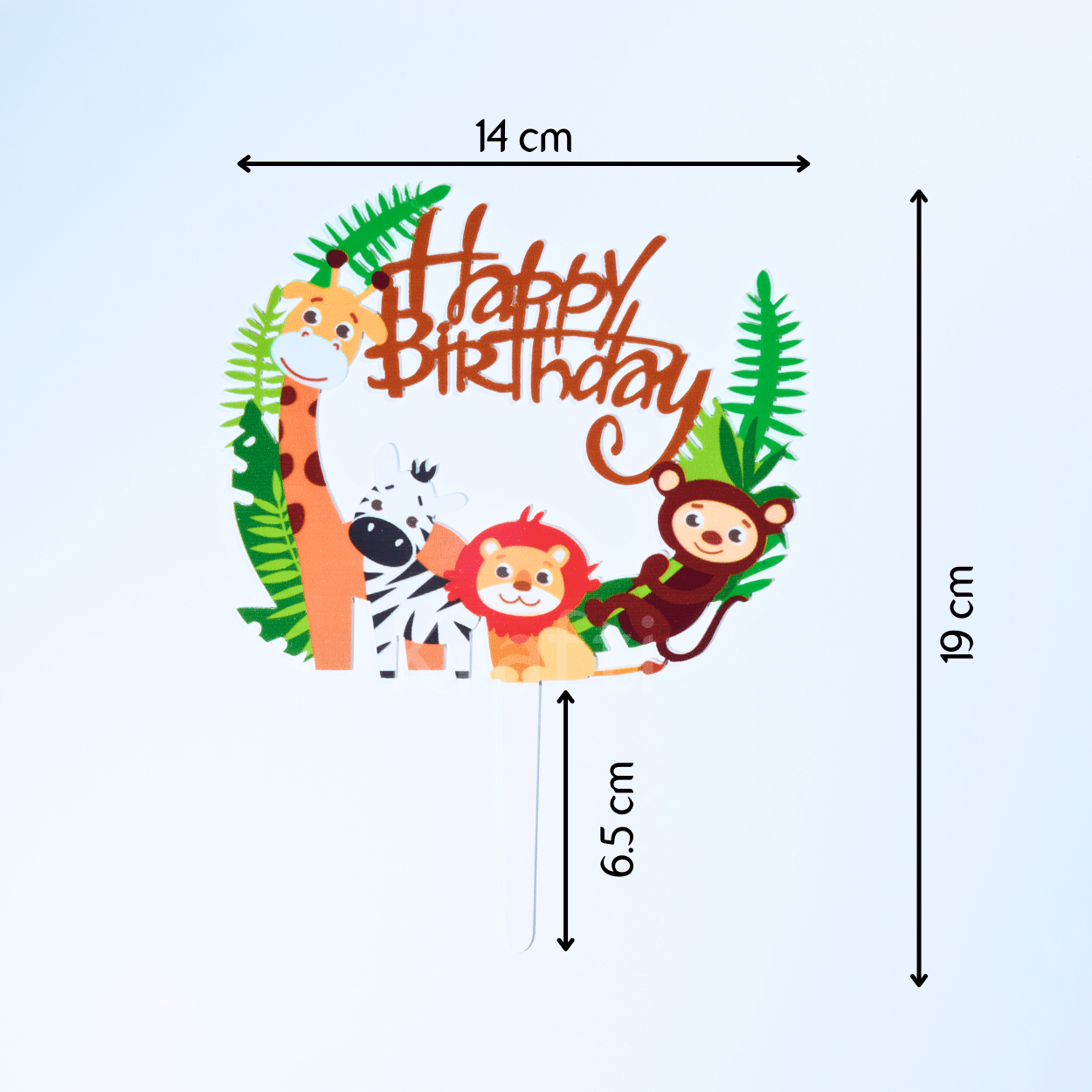 Jungle Safari Animal Cake Topper