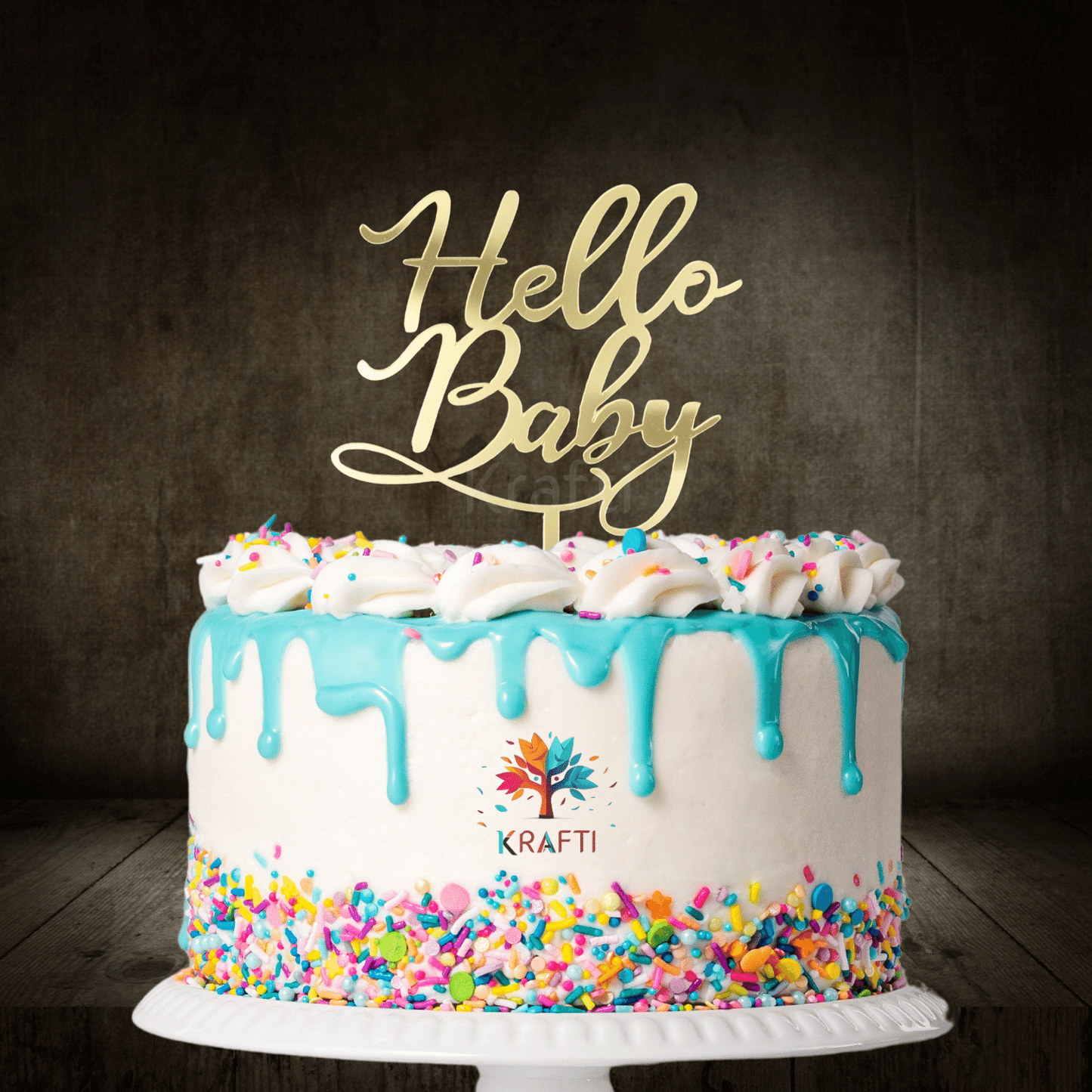 Hello Baby Cake Topper