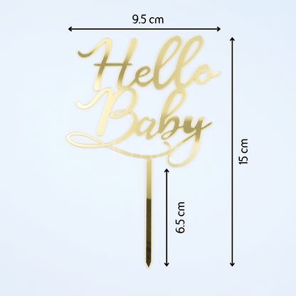 Hello Baby Cake Topper