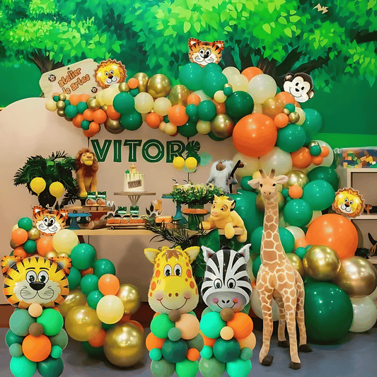 Jungle Safari Theme Balloon 144 Pcs Set