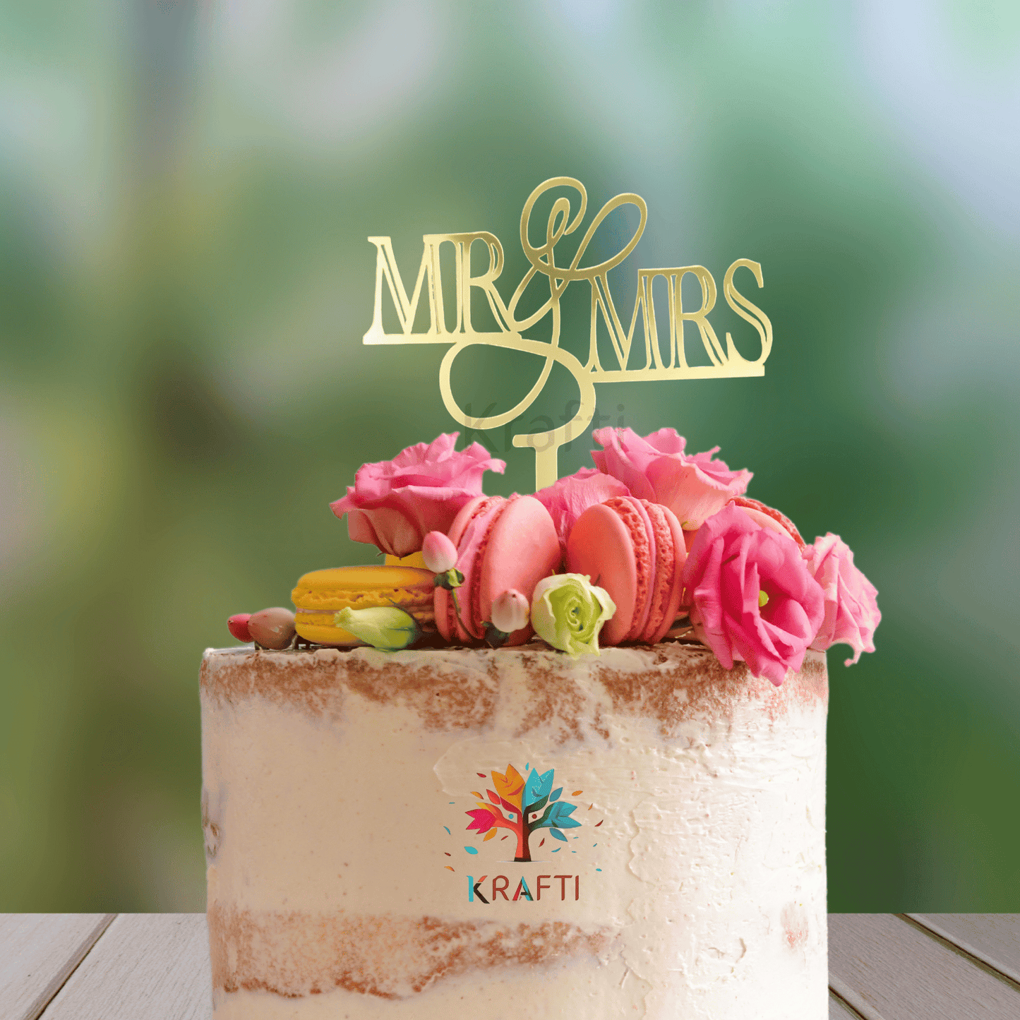 Mr & Mrs Classic Cake Topper