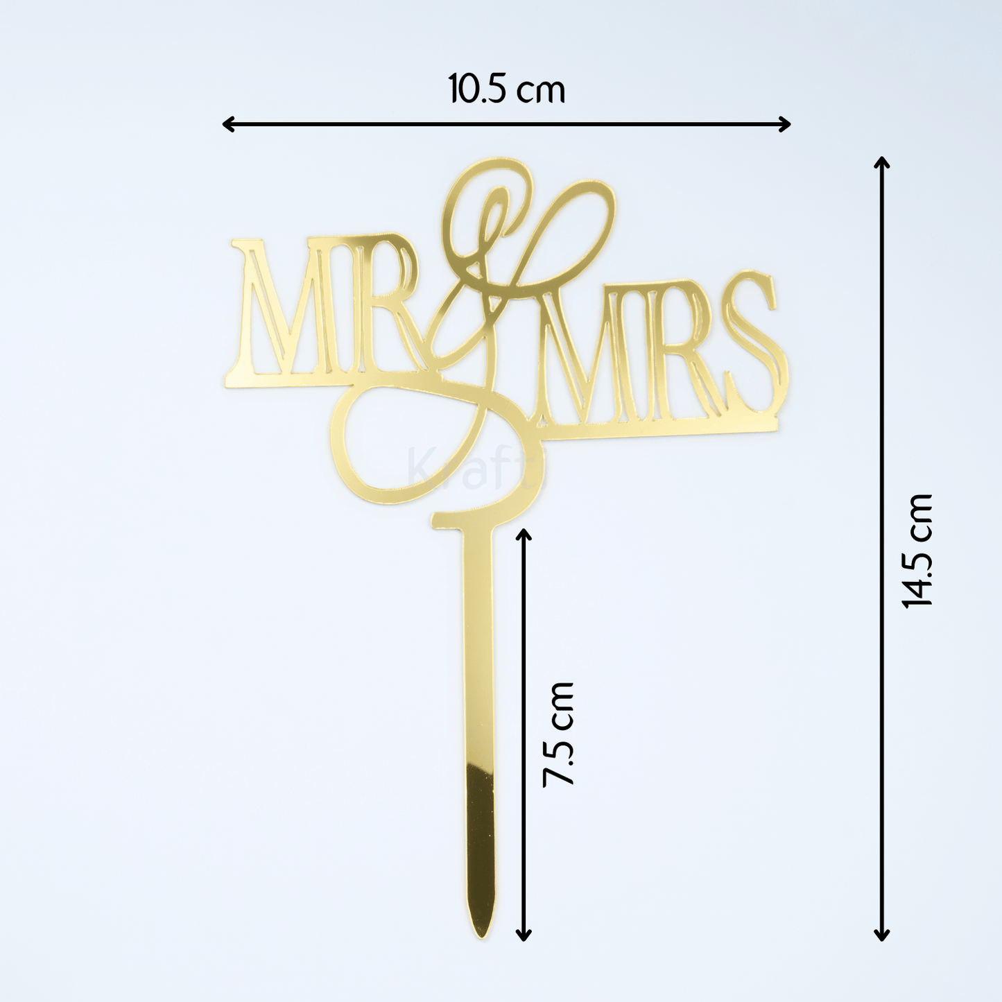 Mr & Mrs Classic Cake Topper