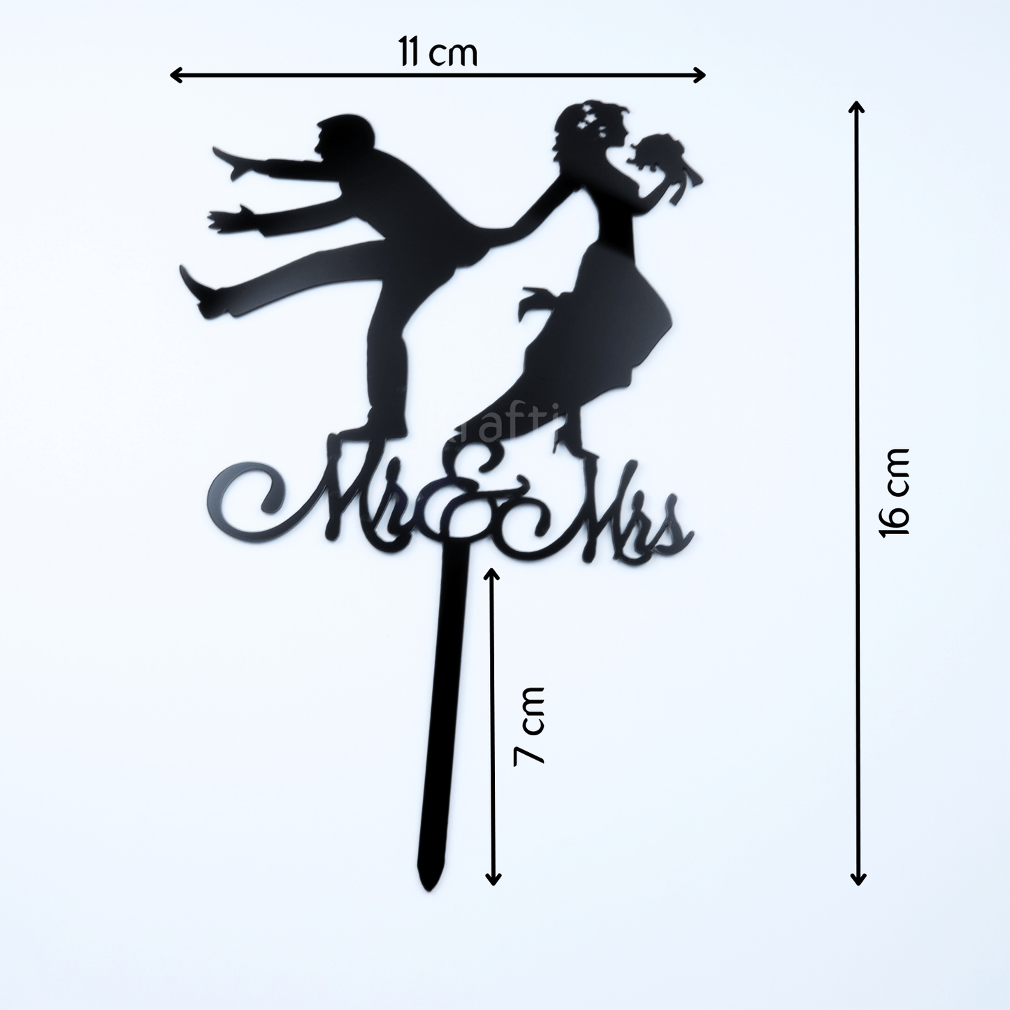 Runaway Groom Cake Topper