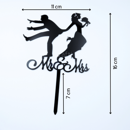 Runaway Groom Cake Topper