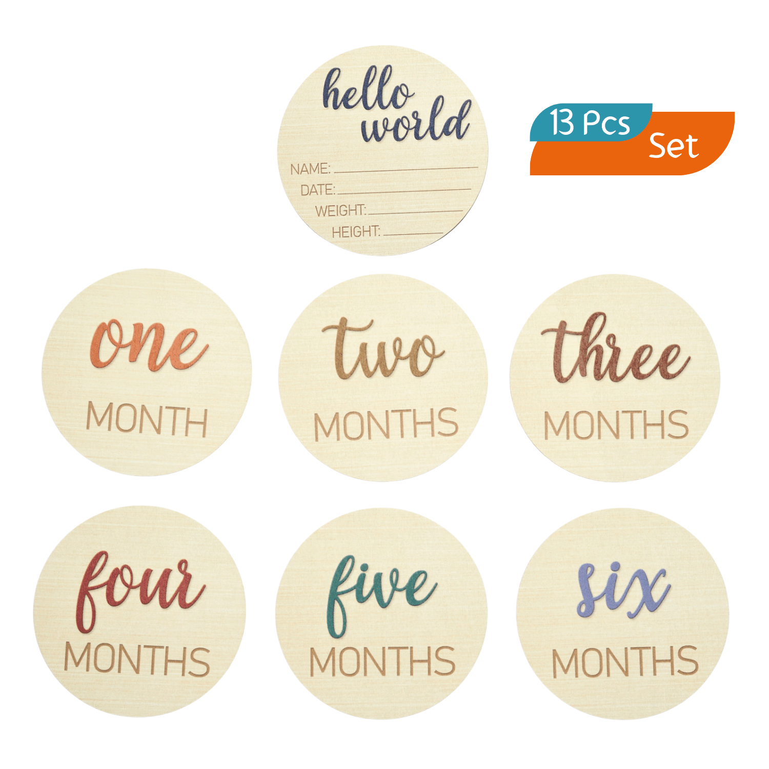 Baby Milestone Discs Set - Numbers