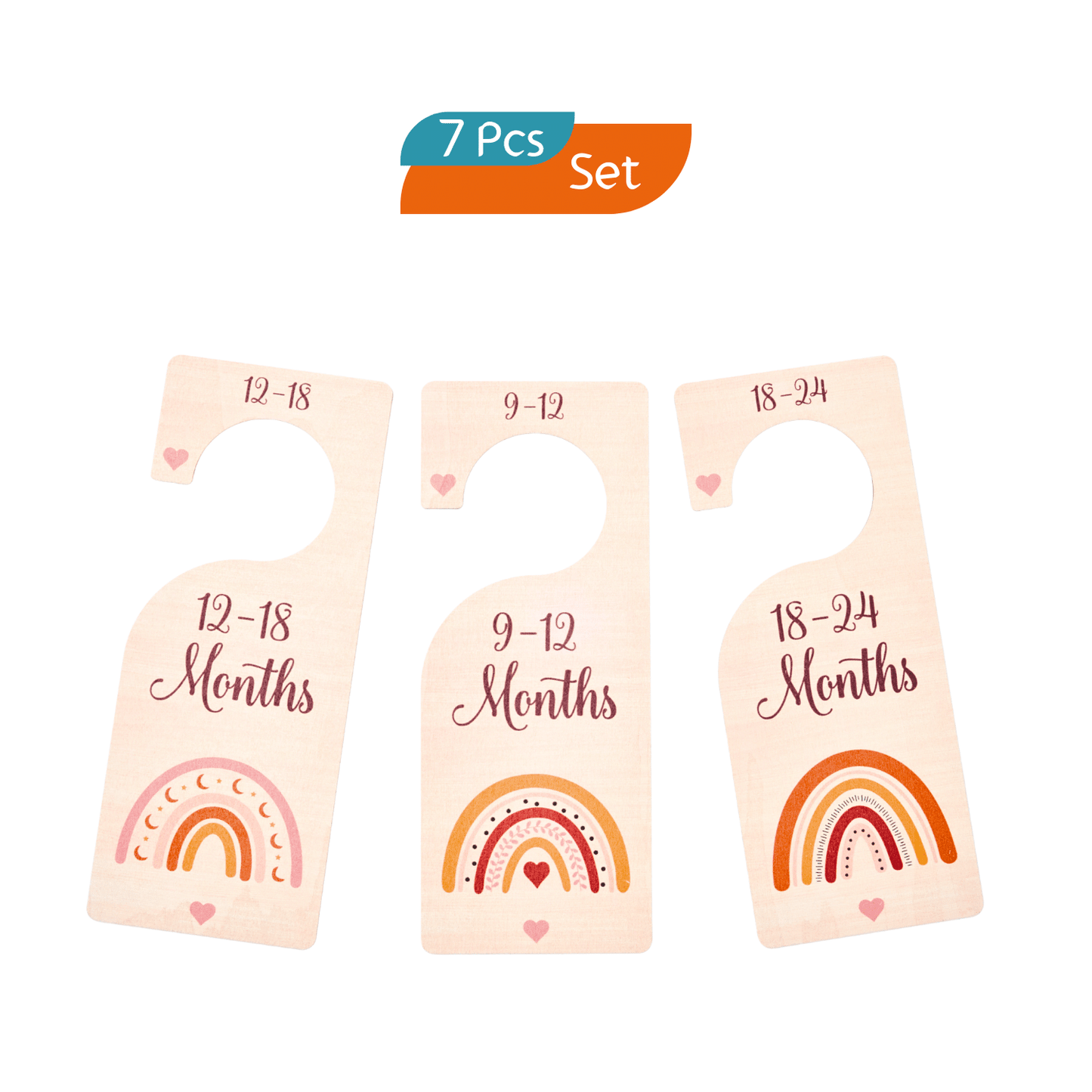 Baby Wardrobe Dividers - Rainbow