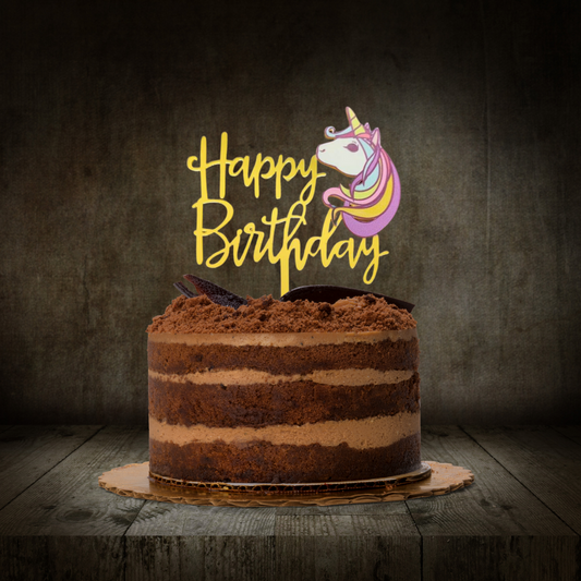Happy Birthday Unicorn / Rainbow Theme