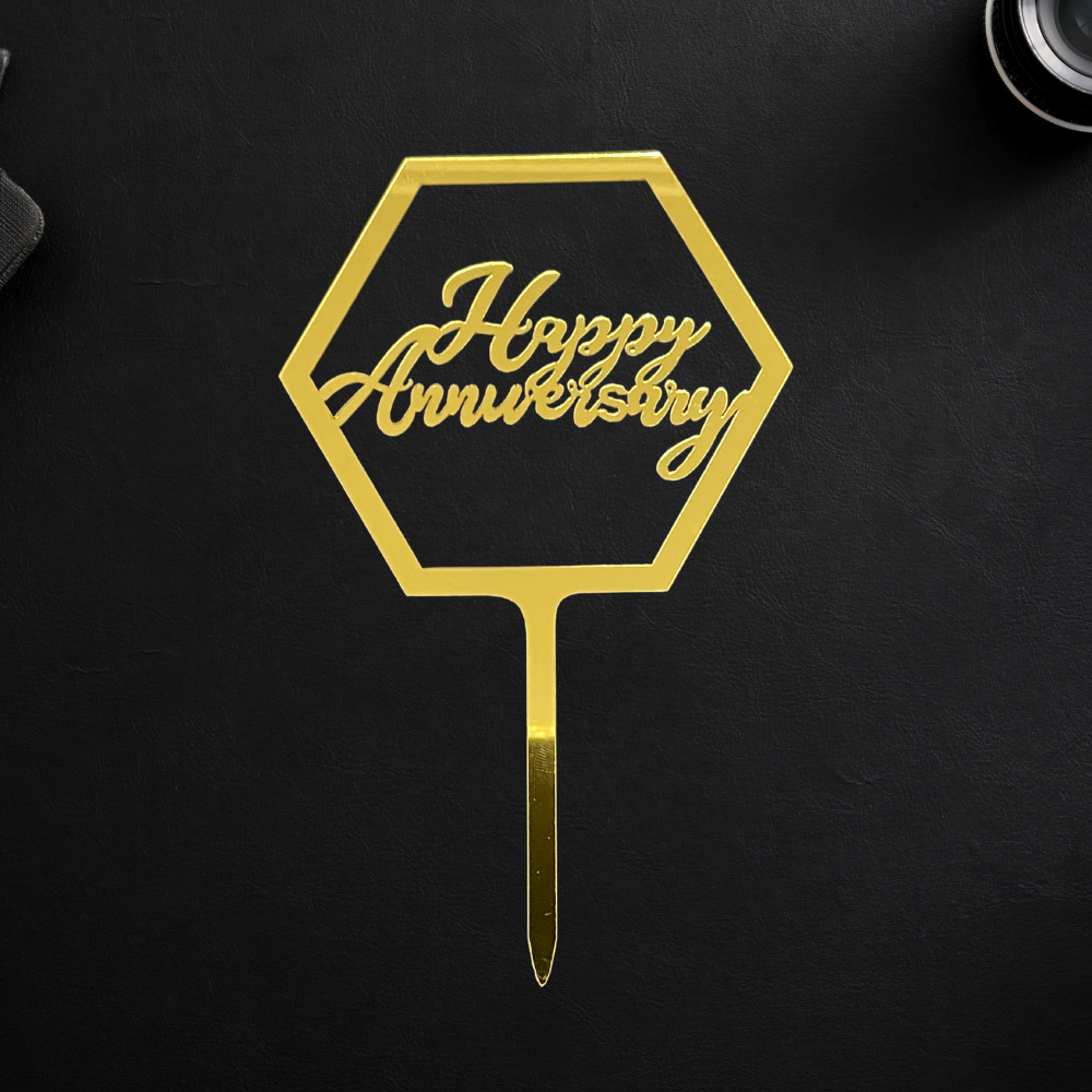 Happy Anniversary 4 - Gold