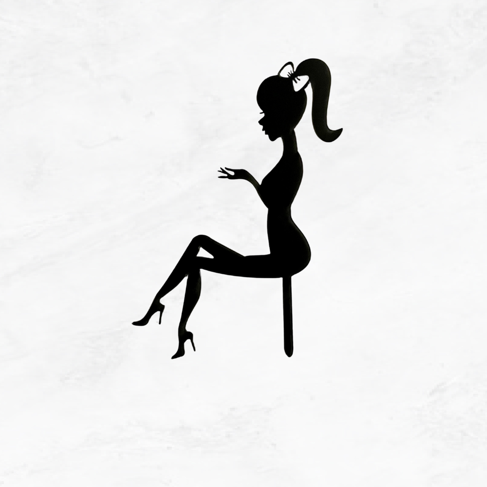 Princess Silhouette High Heels Lady - Simple